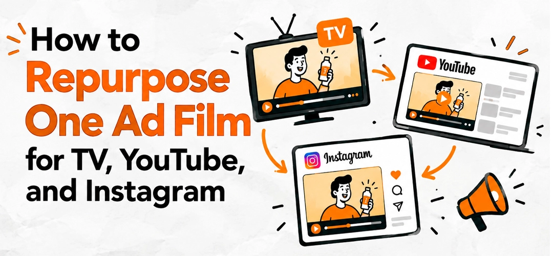 How to Repurpose One Ad Film for TV, YouTube, and Instagram
